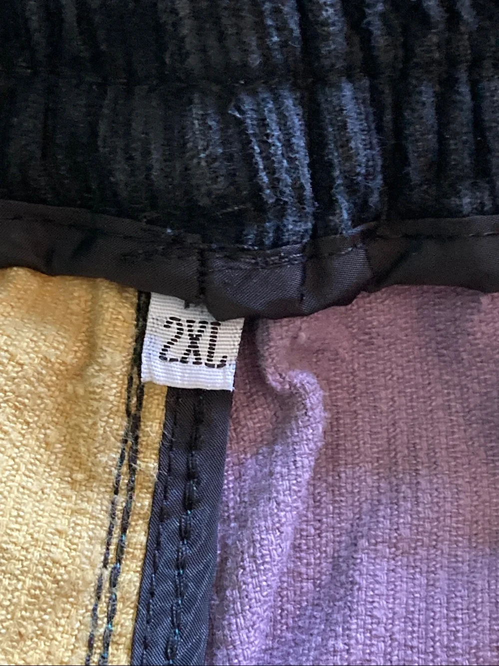 AELFRIC EDEN Back to 90's Patchwork Color Block Corduroy Cargo Pants Size 2XL
